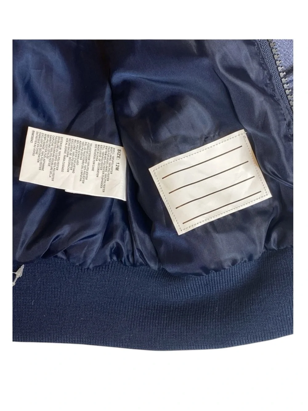 new Rothschild 𖠌 Striped Puffer Hoodie Jacket Parka 𖠌 Faux Sherpa 𖠌 Chambray - Picture 9 of 16